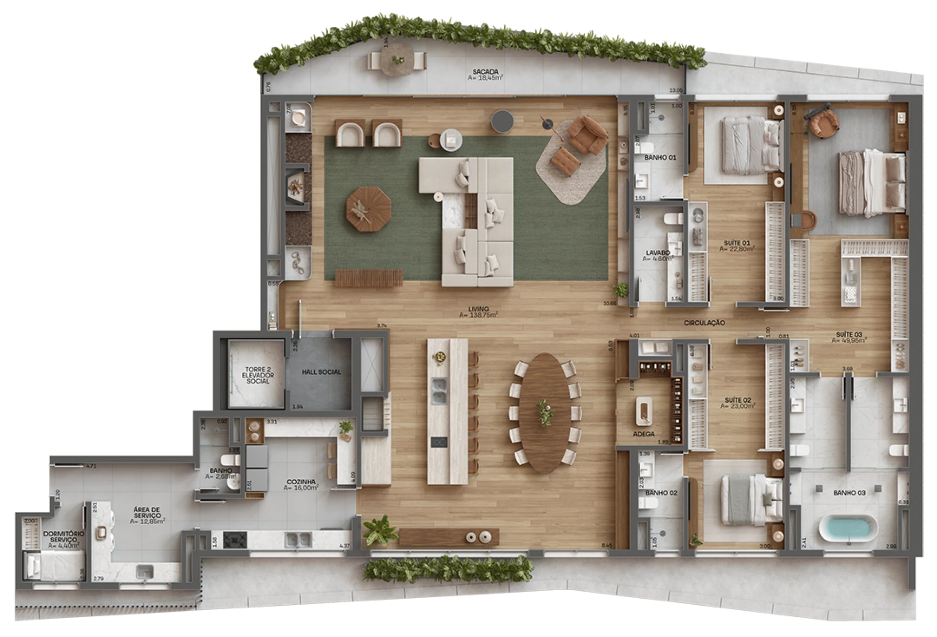 3 Dorm. - Opção 2